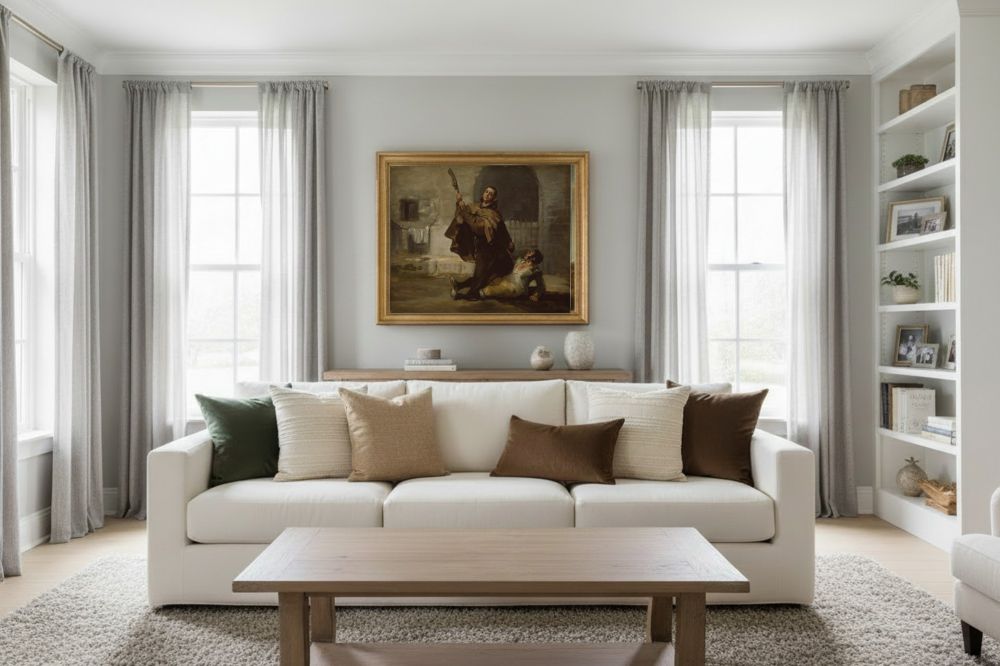 Framed room mockup - gold
