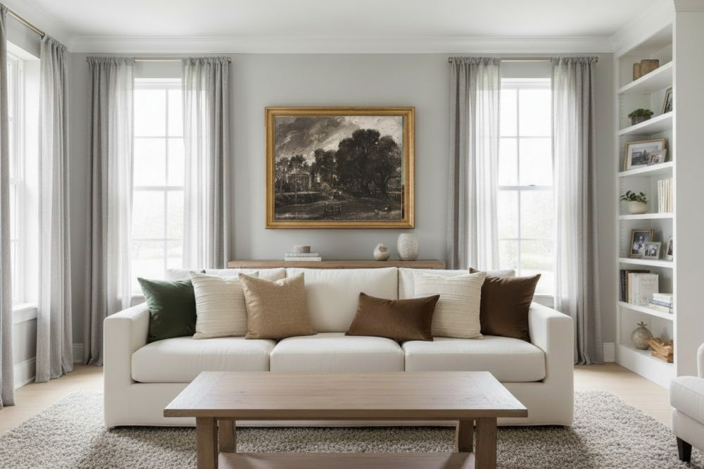 Framed room mockup - gold