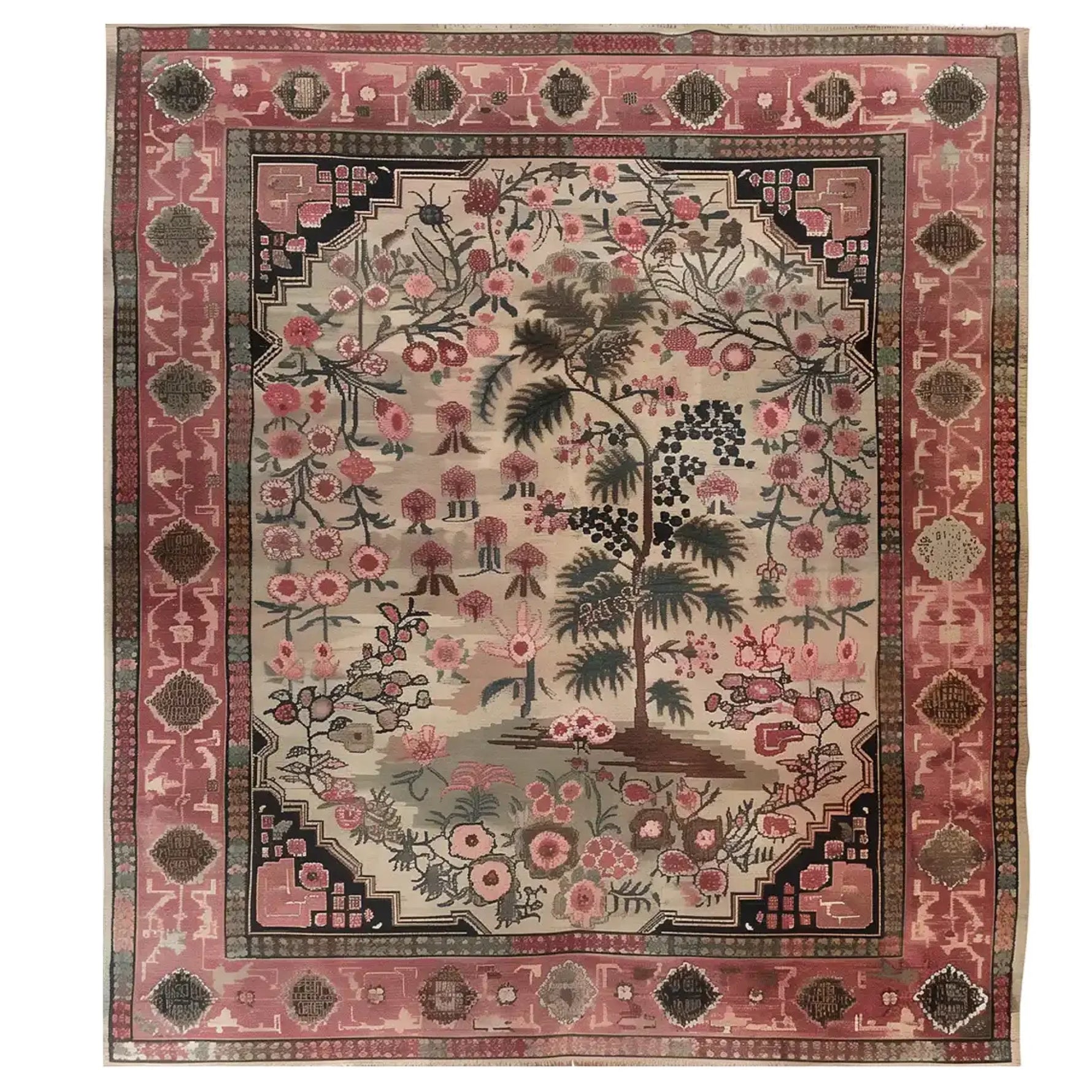 The Fuchsia Harmony Knotted Wool Rug showcases a vibrant floral design, perfect for adding a touch of elegance to your living space. This area rug features a rich blend of fuchsia, pink, and earthy tones, making it an ideal choice for area rugs for living room. With its 8x10 size, it fits beautifully in spacious areas, providing both comfort and style.