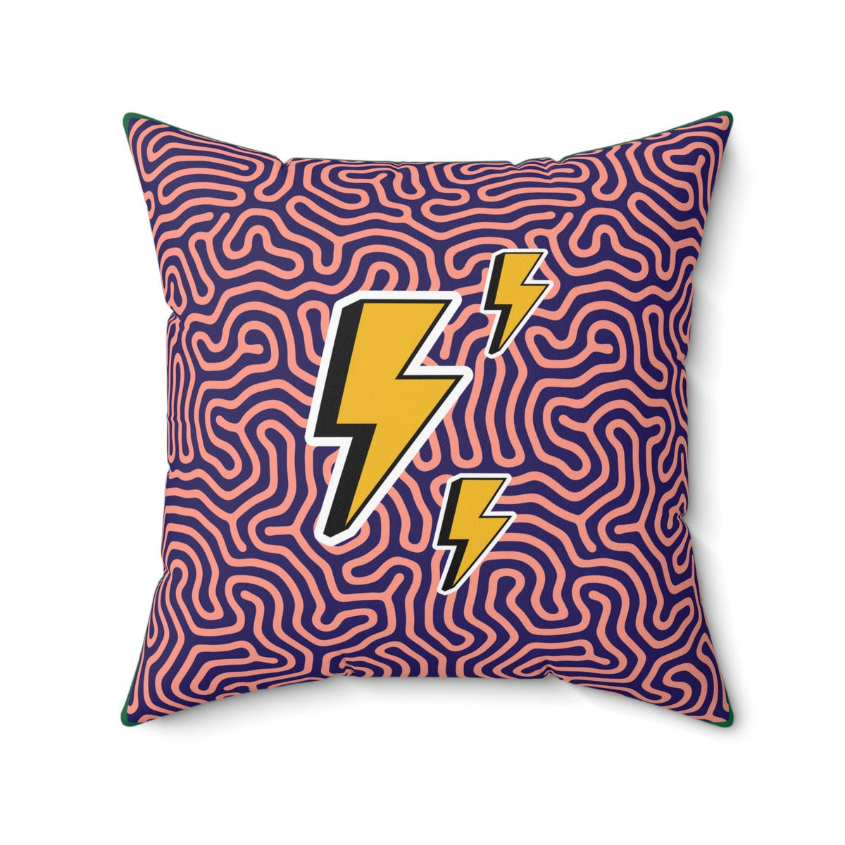 Funky Lightning Throw Pillow 20" × 20"