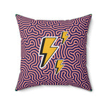 Funky Lightning Throw Pillow 20" × 20"