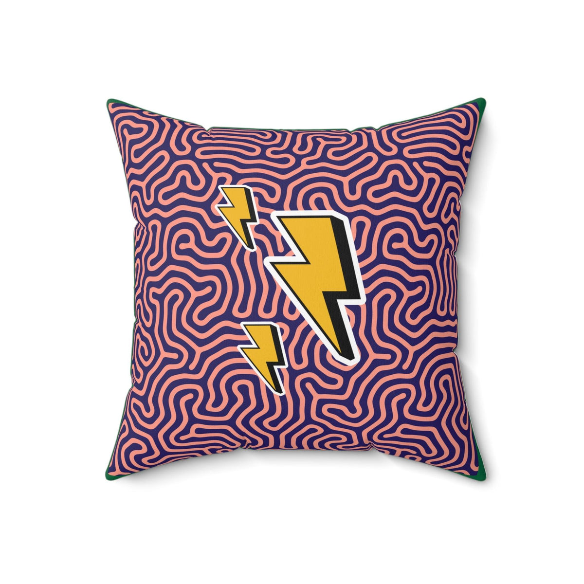 Funky Lightning Throw Pillow