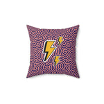 Funky Lightning Throw Pillow 14" × 14"