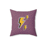 Funky Lightning Throw Pillow 16" × 16"