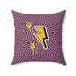 Funky Lightning Throw Pillow