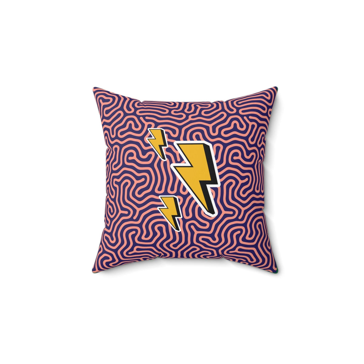 Funky Lightning Throw Pillow