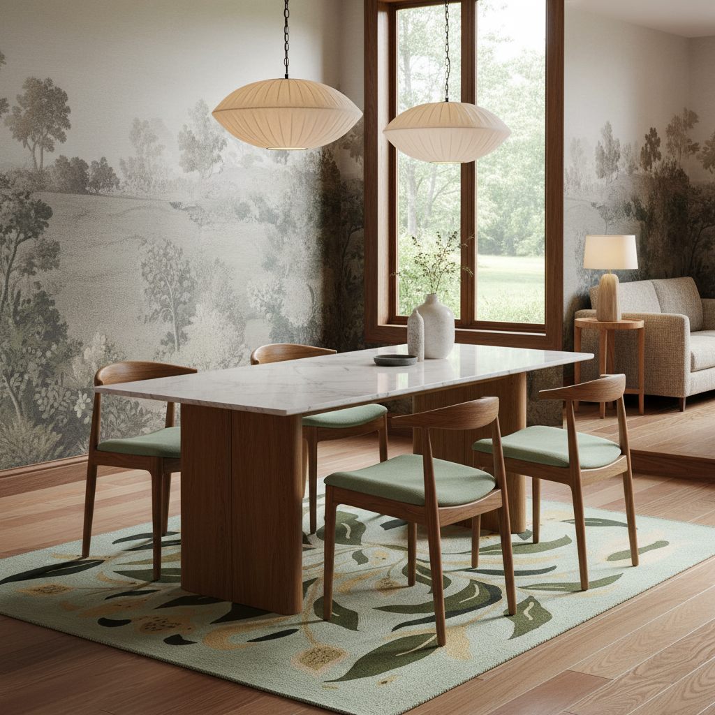 Garden Drift Form Hand Tufted Rug
