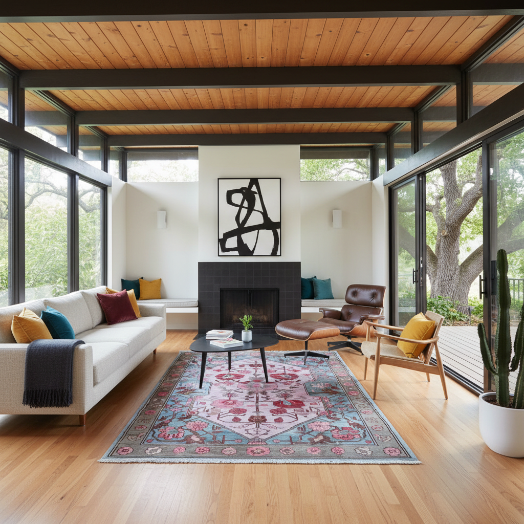 Garden Enchantment Knotted Wool Rug