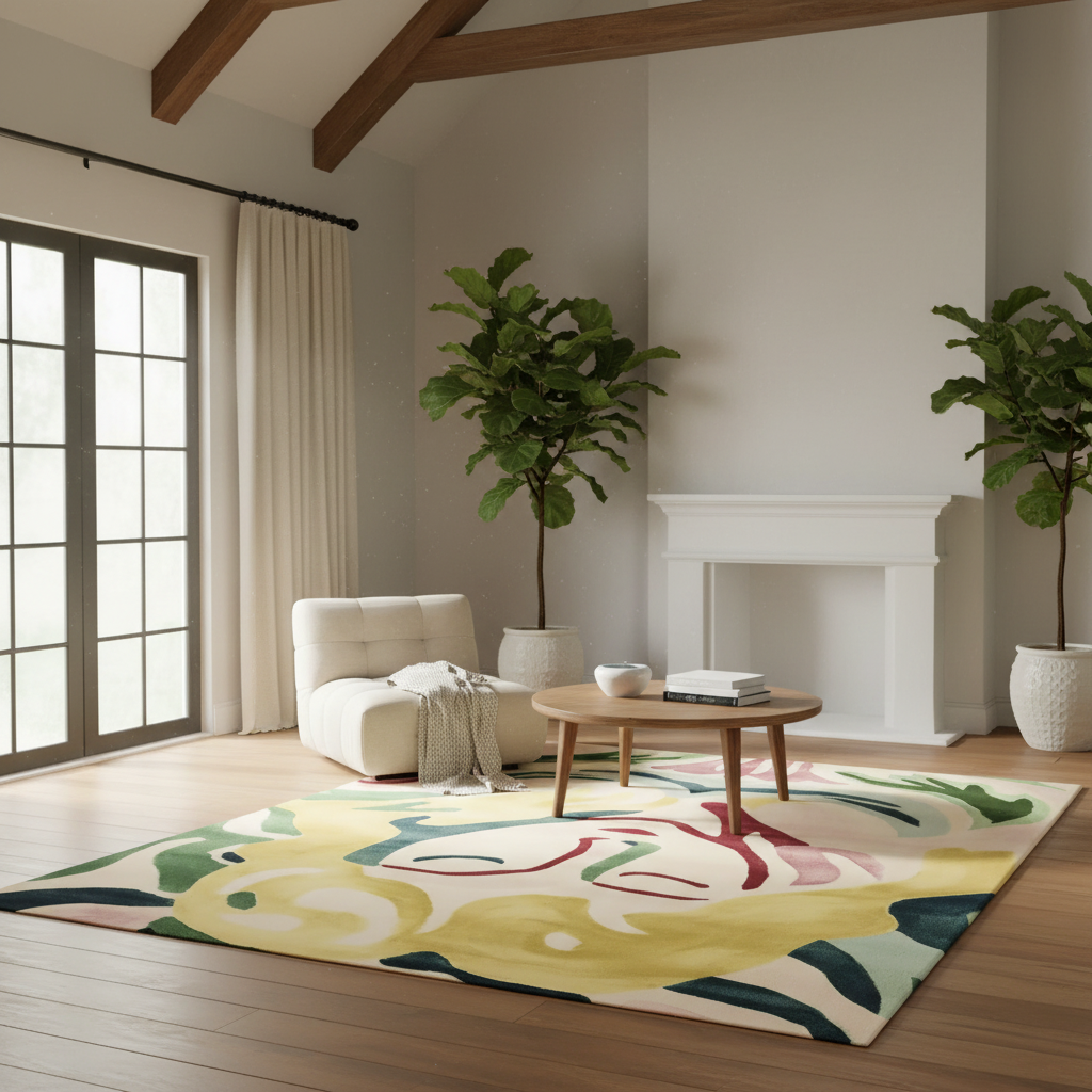 Garden Muse Abstract Hand Tufted Rug