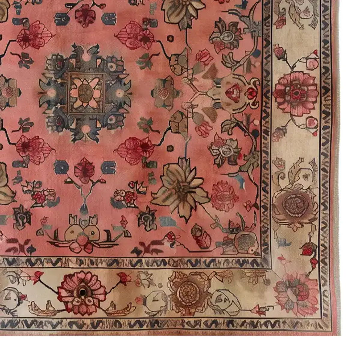 The Garden of Ages Knotted Wool Rug showcases a vibrant floral design, perfect for adding elegance to any living room. This area rug features intricate patterns with a rich color palette, making it an ideal choice for those seeking stylish living room area rugs.