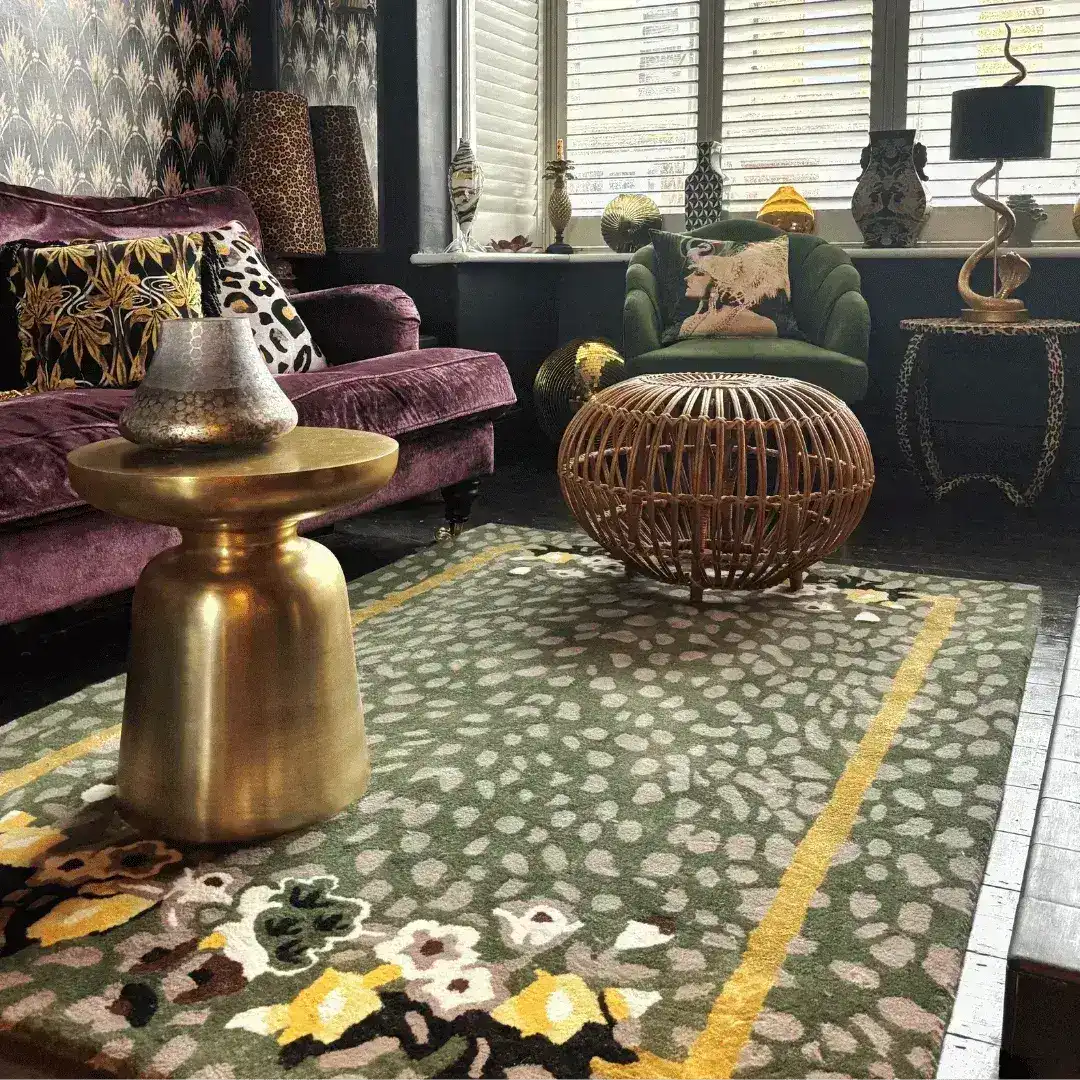 Garden of Courage Hand Tufted Rug - Night - MAIA HOMES