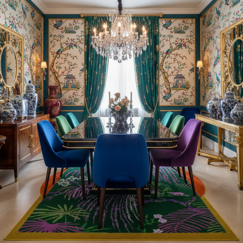 Garden of Love Sunny Hand Tufted Wool Rug