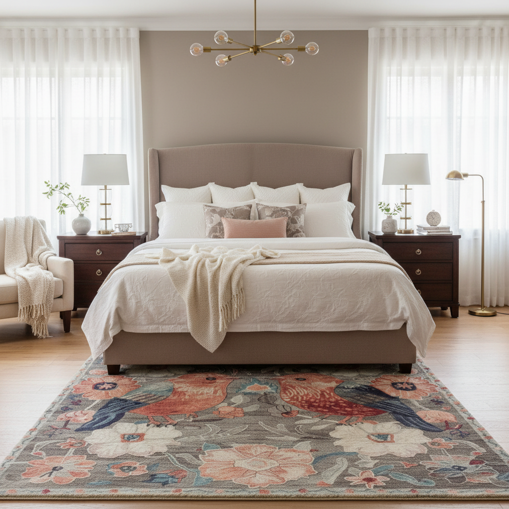 Garden of Song Whispers Hand Tufted Rug