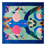 Vibrant Garden Oracle Hand Tufted Rug featuring a striking abstract design in bold colors. This contemporary square area rug is perfect for adding a touch of art to your living room. Crafted from high-quality wool, this 8x10 rug combines style and durability, making it a standout choice among rugs for living rooms.