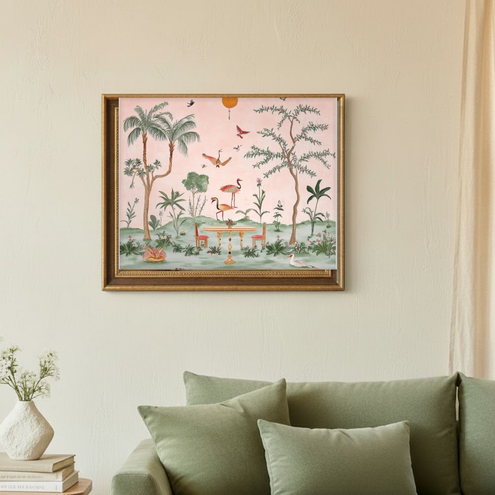 Framed room mockup - sage