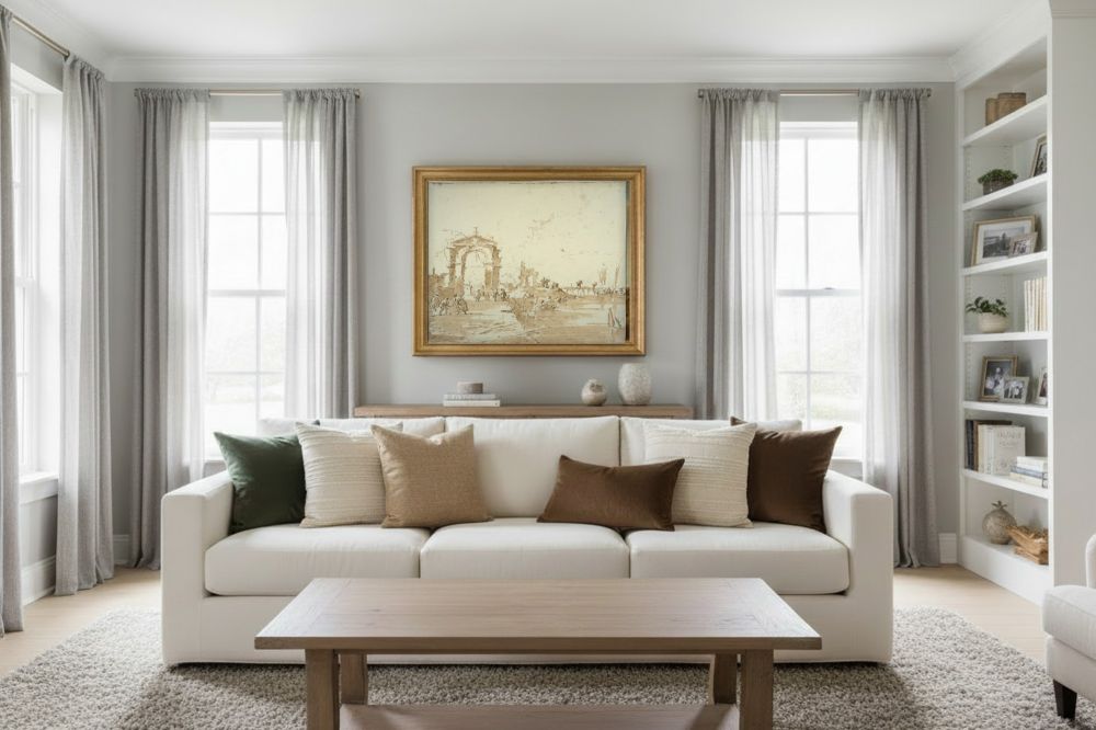 Framed room mockup - gold