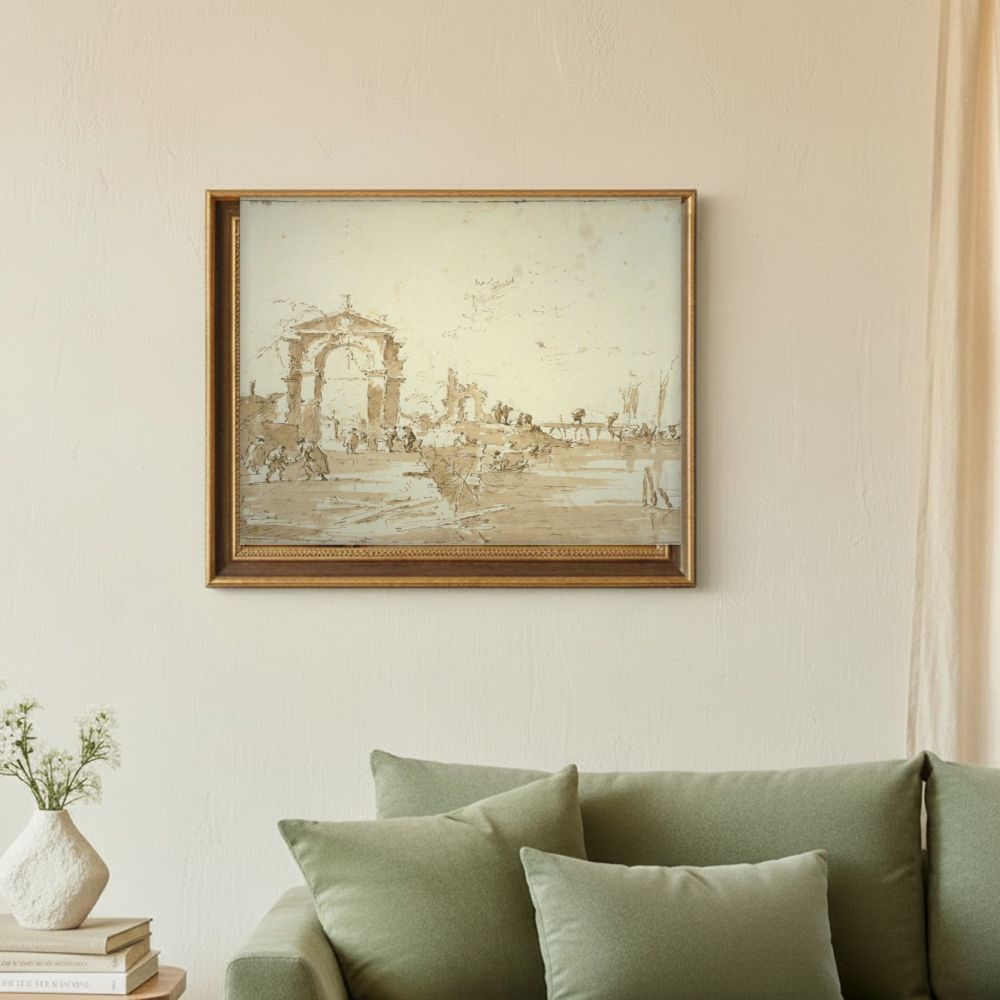 Framed room mockup - sage