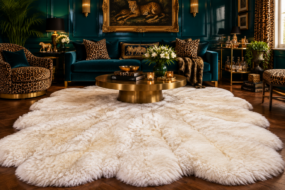 Genuine Sheepskin Wool Rug
