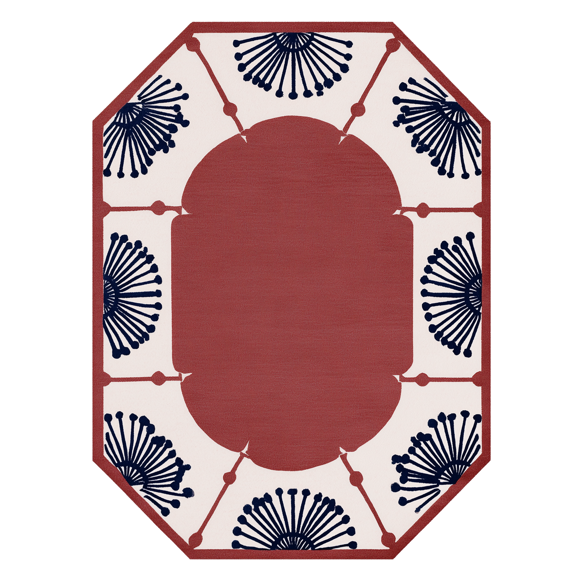 Geo Bloom Medallion Hand Tufted Rug