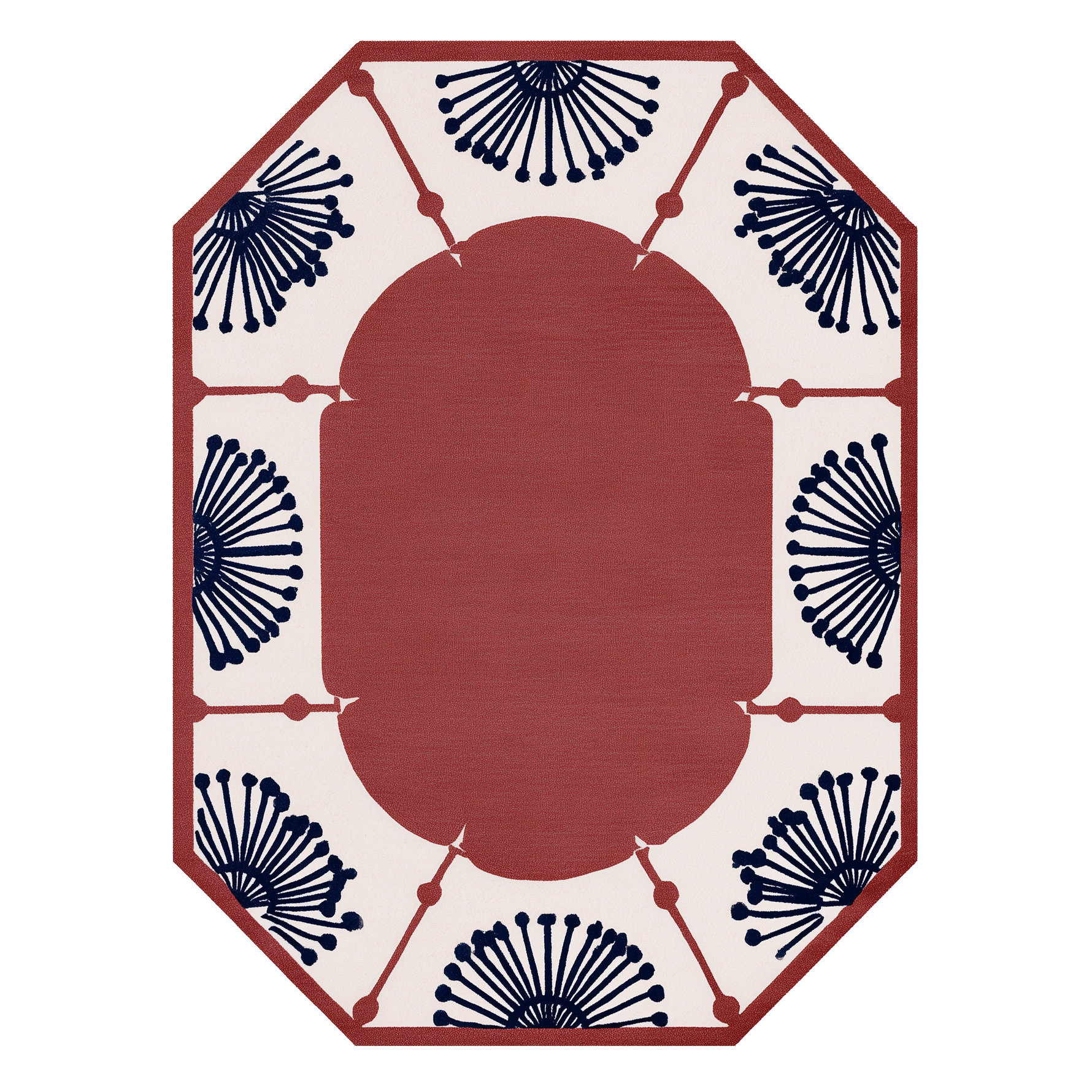 Geo Bloom Medallion Hand Tufted Rug