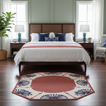 Geo Bloom Medallion Hand Tufted Rug