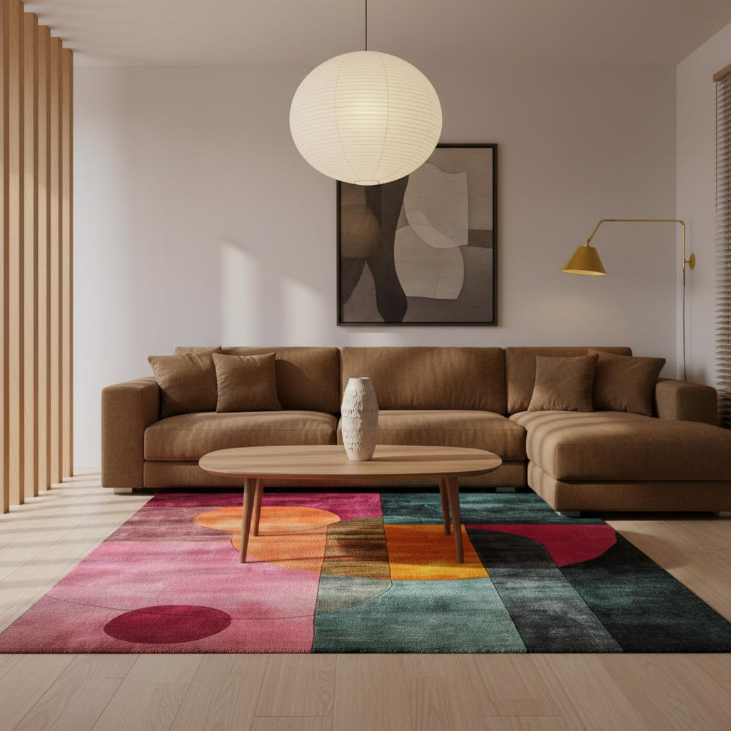 Geometric Tapestry Hand Tufted Wool Rug
