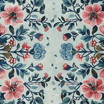 This elegant square area rug features a hand-tufted floral design with vibrant pink and blue flowers against a neutral background, perfect for adding a touch of sophistication to large living rooms. Made from high-quality wool, this floral rug is both durable and stylish, making it an ideal choice for those seeking rugs for living room décor.