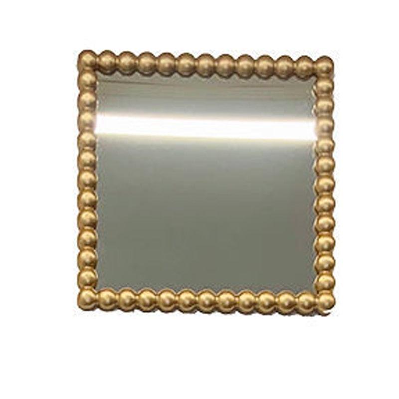 Glam Beaded Wall Hanging Mirror - Square 1 pc