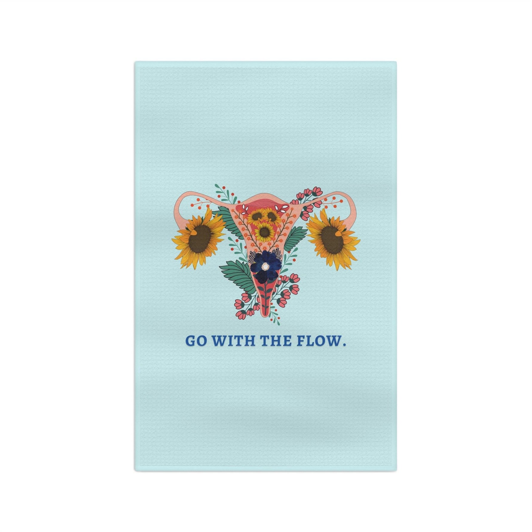 Go with the Flow Feminine Soft Tea Towel 16'' × 25''