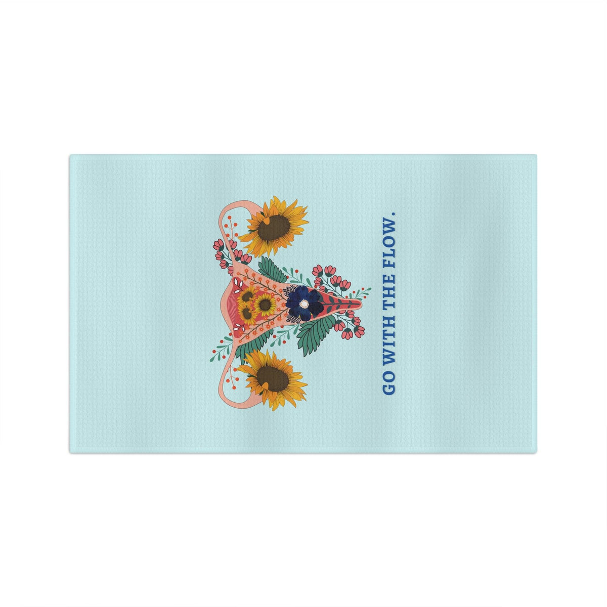 Go with the Flow Feminine Soft Tea Towel