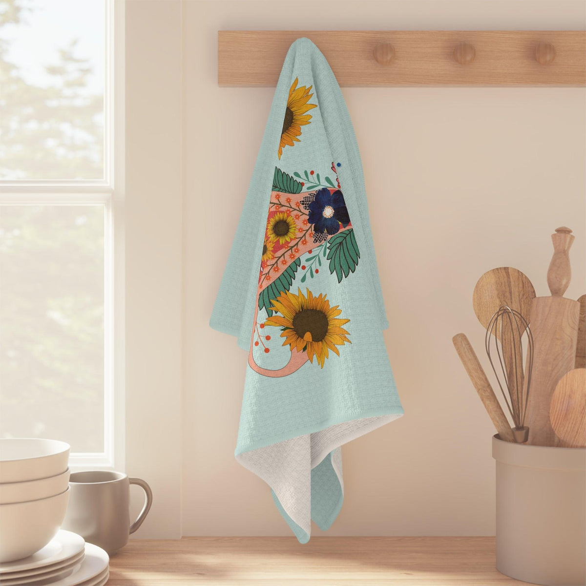 Go with the Flow Feminine Soft Tea Towel