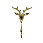 Gold Deer Head Brass Wall Hook - MAIA HOMES