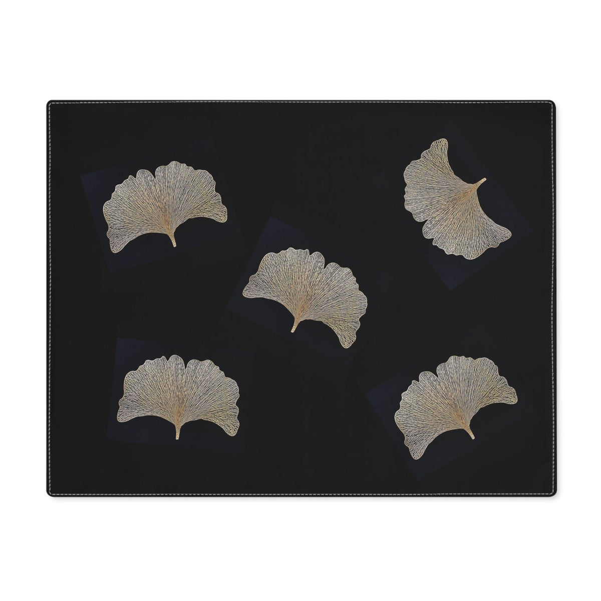 Gold Gingko Leaves Placemat 18" × 14"