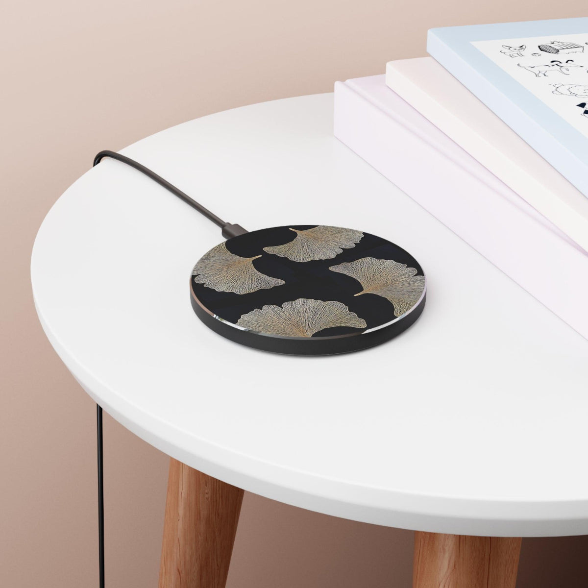 Gold Gingko Leaves Wireless Charger