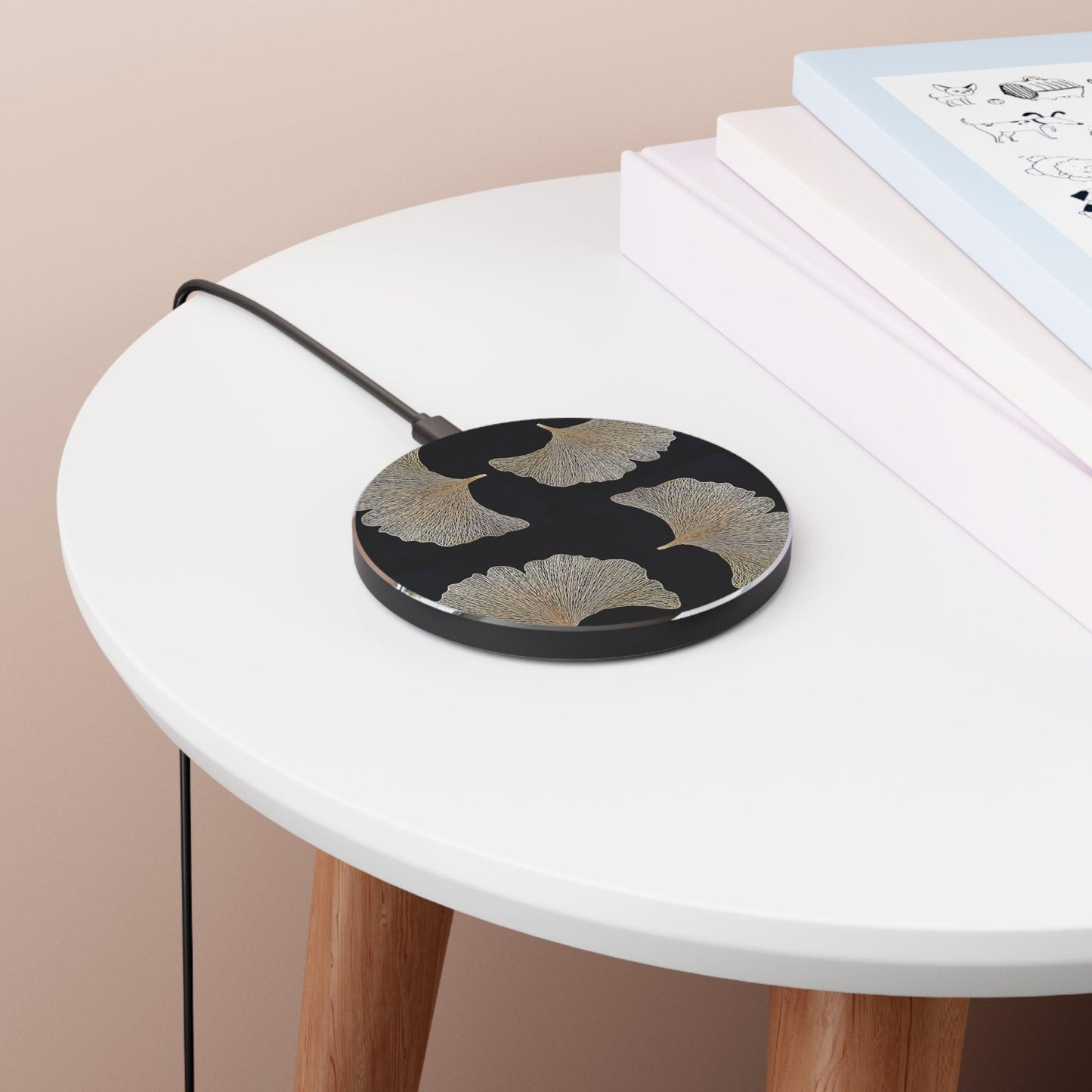 Gold Gingko Leaves Wireless Charger - MAIA HOMES