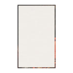 Golden Majesty Luxe Lion Cotton Kitchen Towel reverse view, butterfly silhouette woven throw in muted blue-grey on dark ground with fringe border