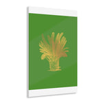 Golden Palm Tree Green Acrylic Print 20″ x 30″ (Vertical) Glossy