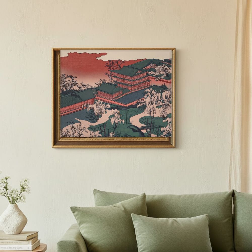 Framed room mockup - sage