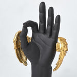 Golden Wings Victory Hand Sign Figurine