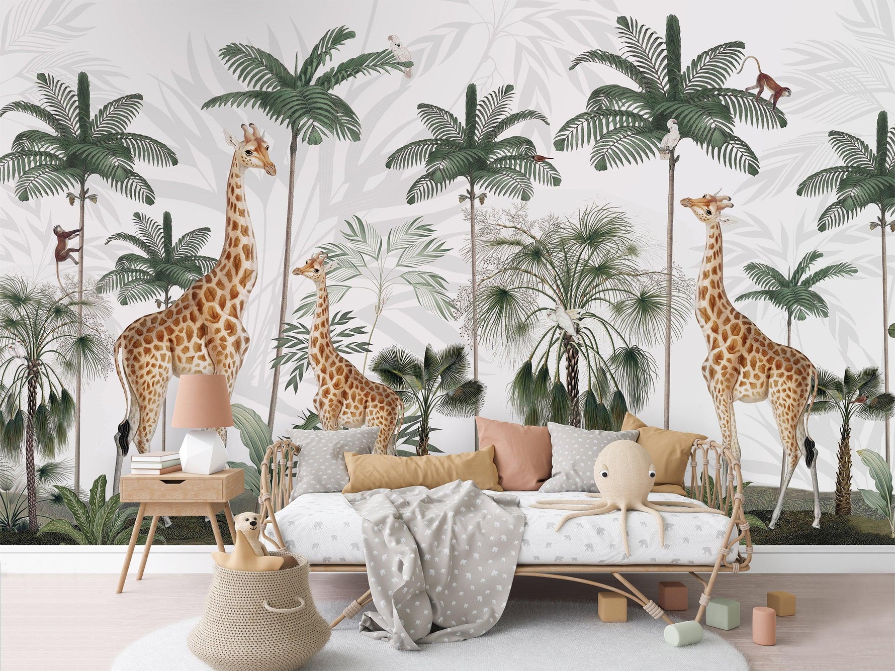 Gracious Giraffes Wallpaper Mural