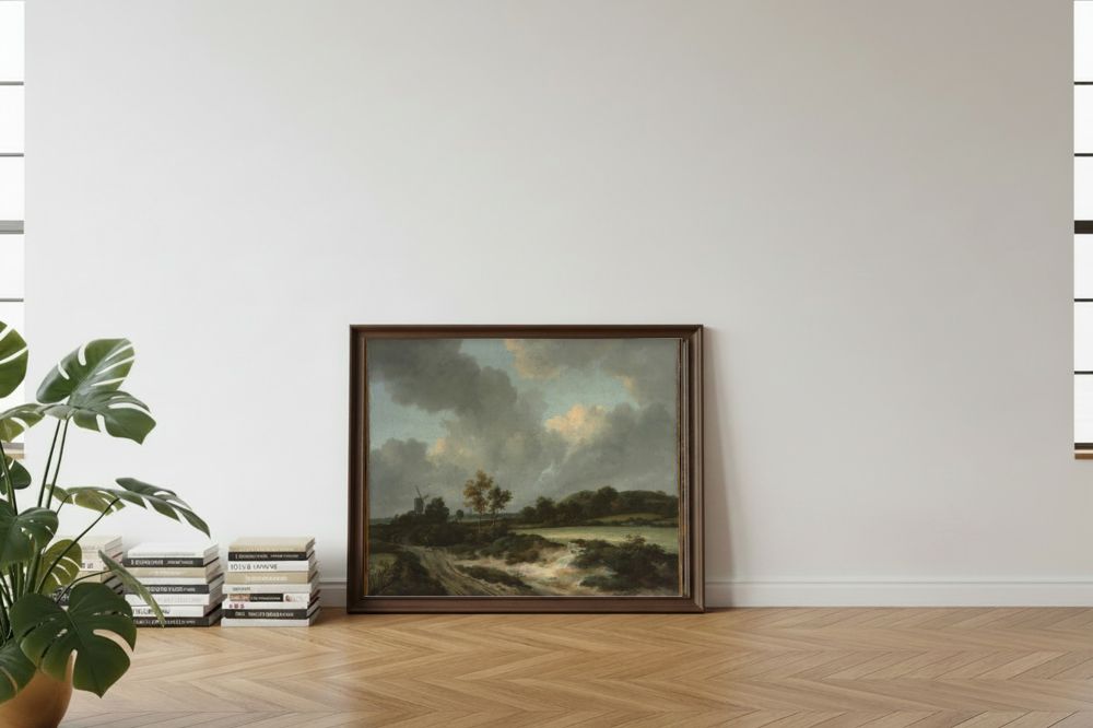 Framed room mockup - leaning