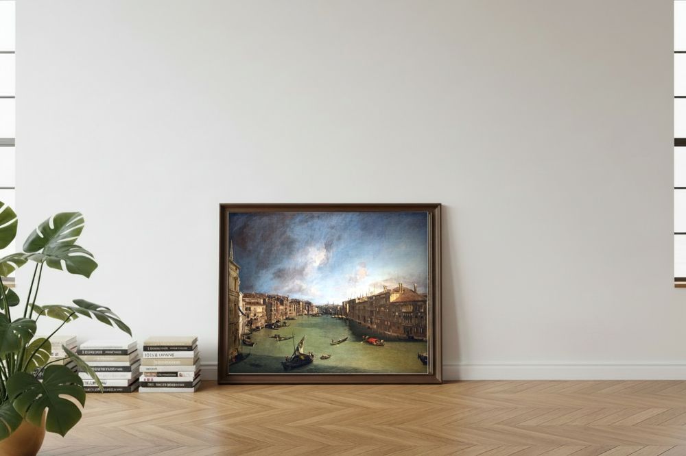 Framed room mockup - leaning