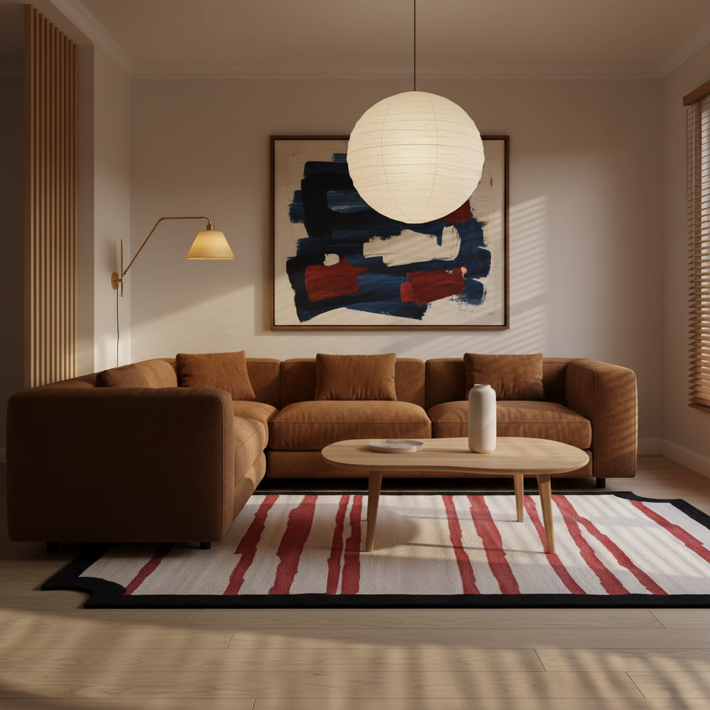 Graphic Stripes Hand Tufted Rug