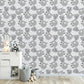 Gray Sloth Nursery Wallpaper