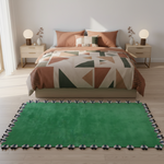 Green Bees Love Hand Tufted Wool Rug