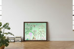 Framed room mockup - leaning