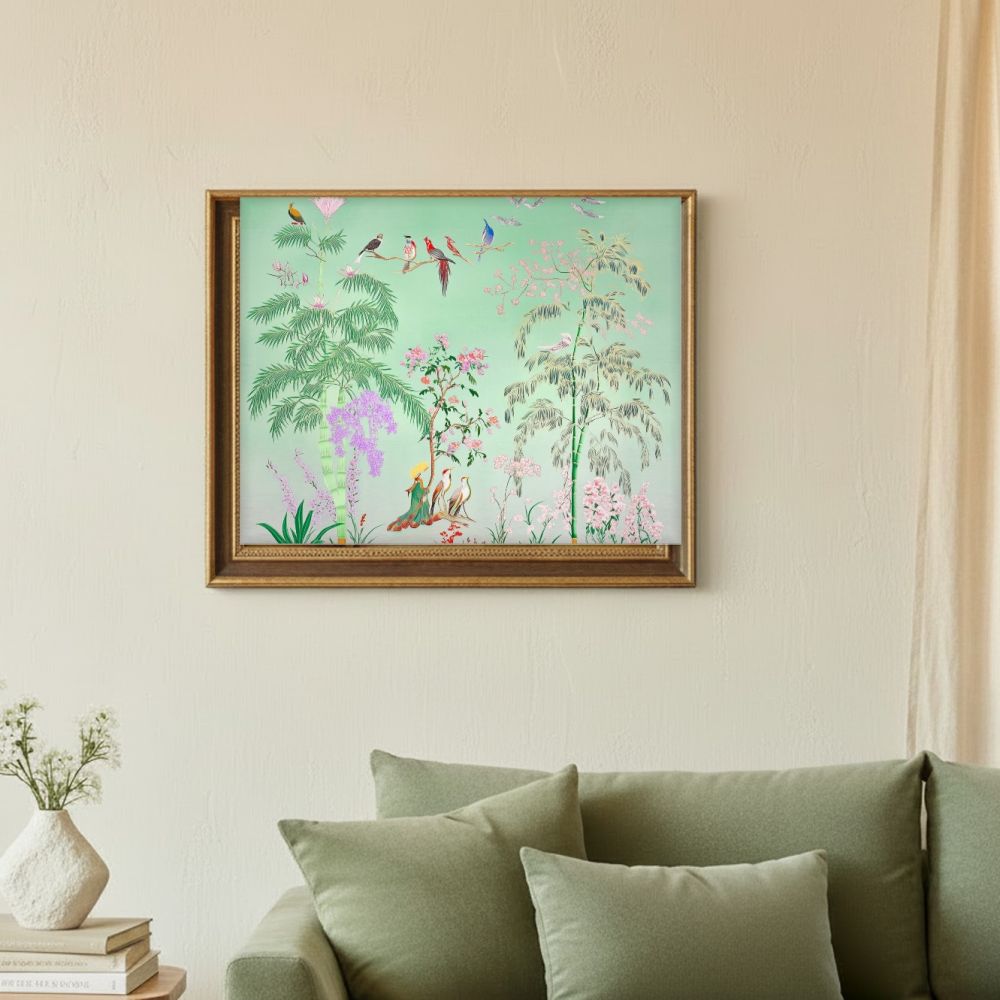 Framed room mockup - sage