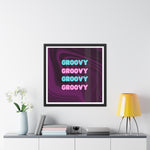 Groovy Purple Funky Poster Wall Art