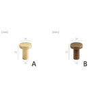 Hammered Brass Geometric Cabinet Drawer Knob