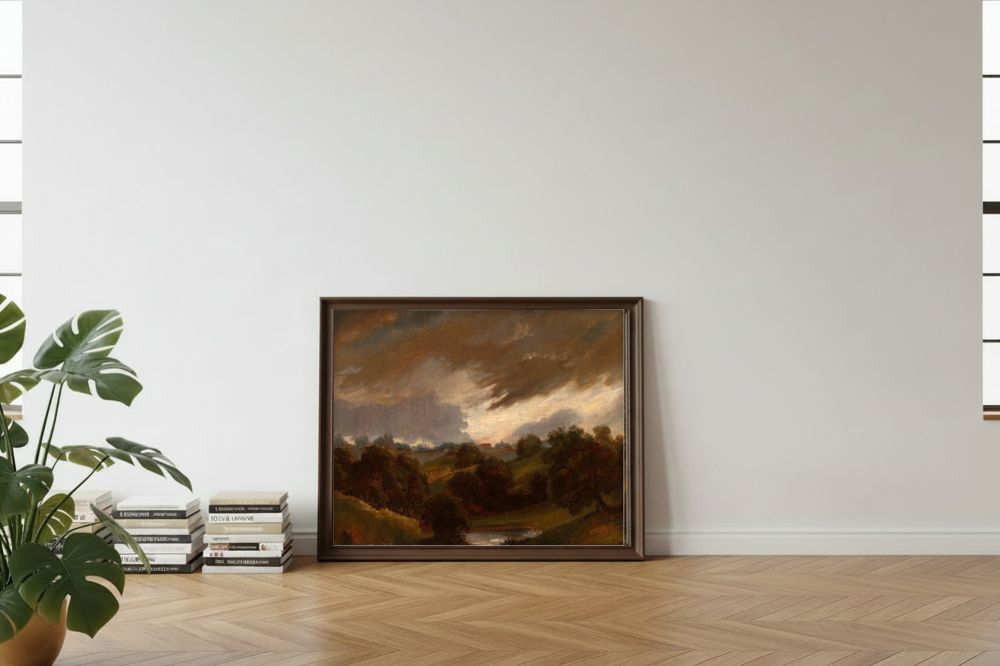 Framed room mockup - leaning